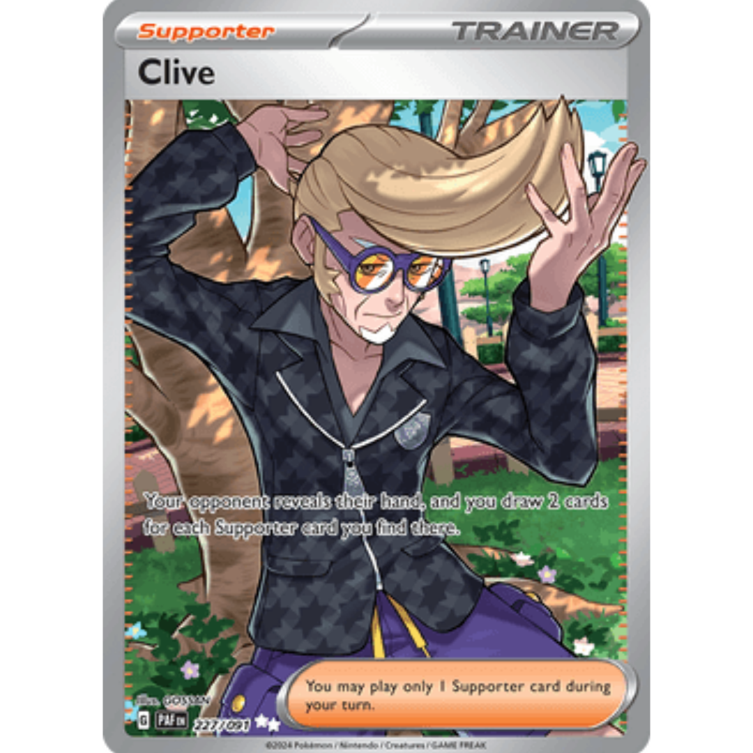 Clive 227/091 - Holofoil SV Paldean Fates - Ultra Rare