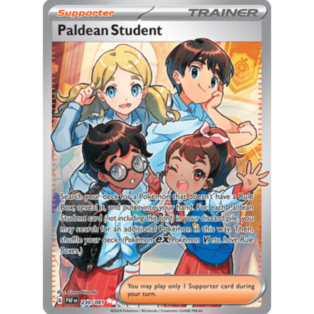 Paldean Student 230/091 - Holofoil SV Paldean Fates - Ultra Rare