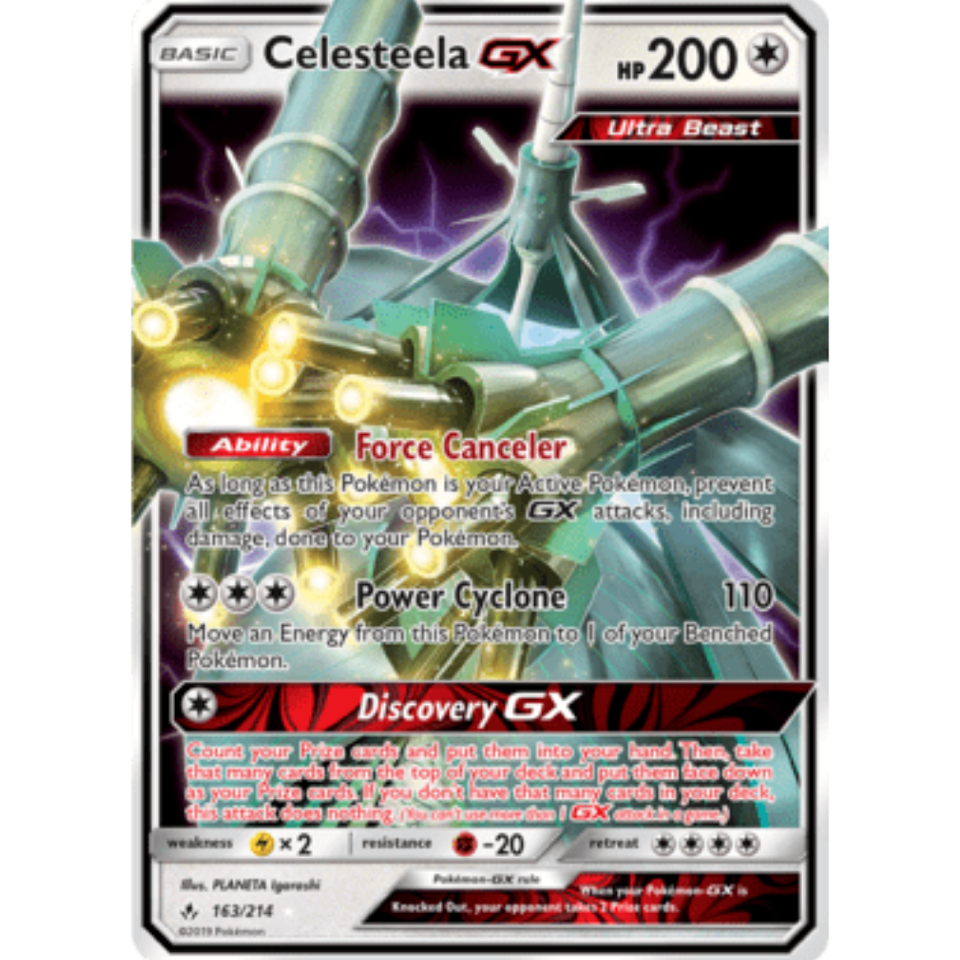 Celesteela GX 163 - Holofoil SM Unbroken Bonds - Ultra Rare