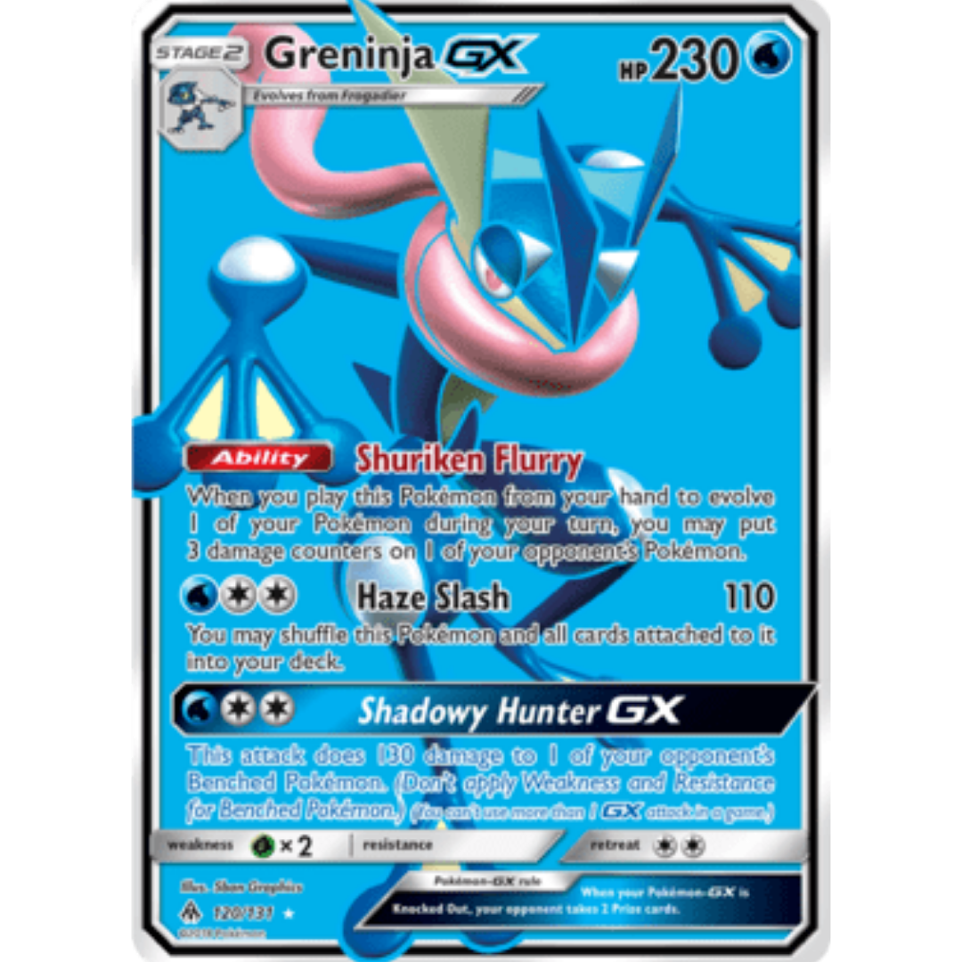 Greninja GX (Full Art) - Holofoil SM Forbidden Light - Ultra Rare