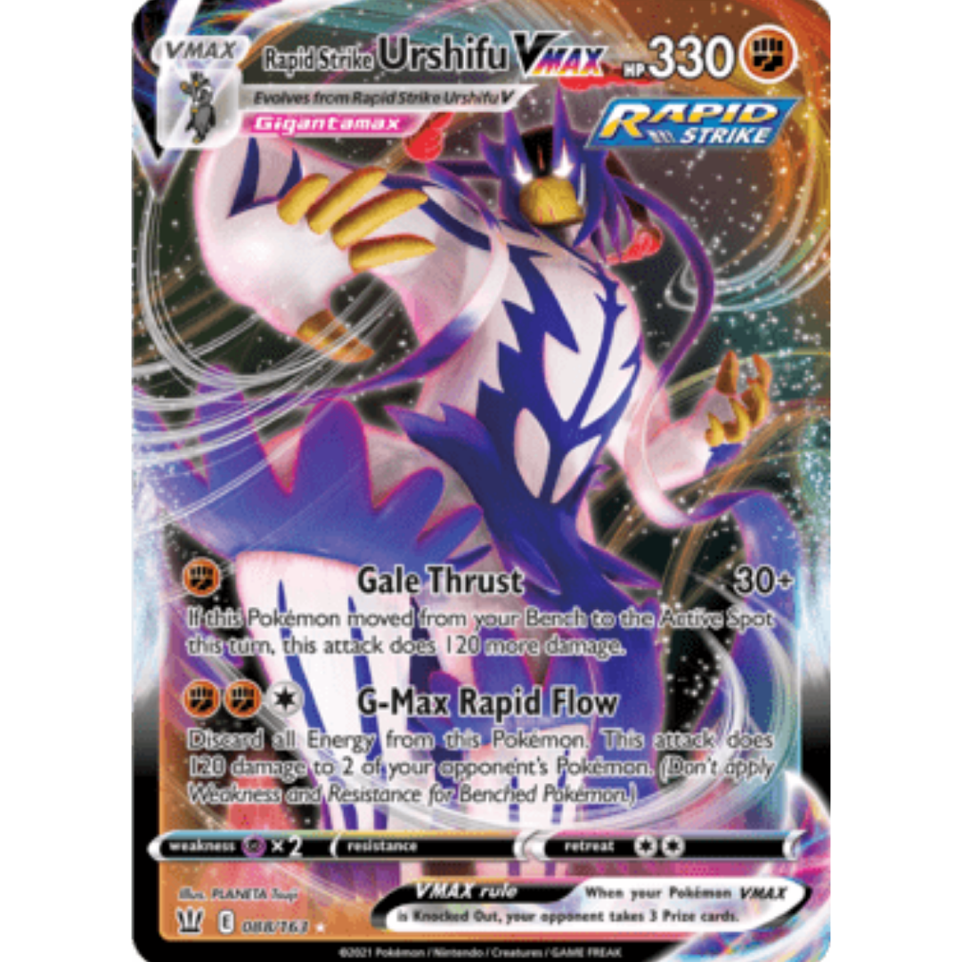 Rapid Strike Urshifu VMAX 088 - Holofoil SWSH05 Battle Styles - Ultra Rare