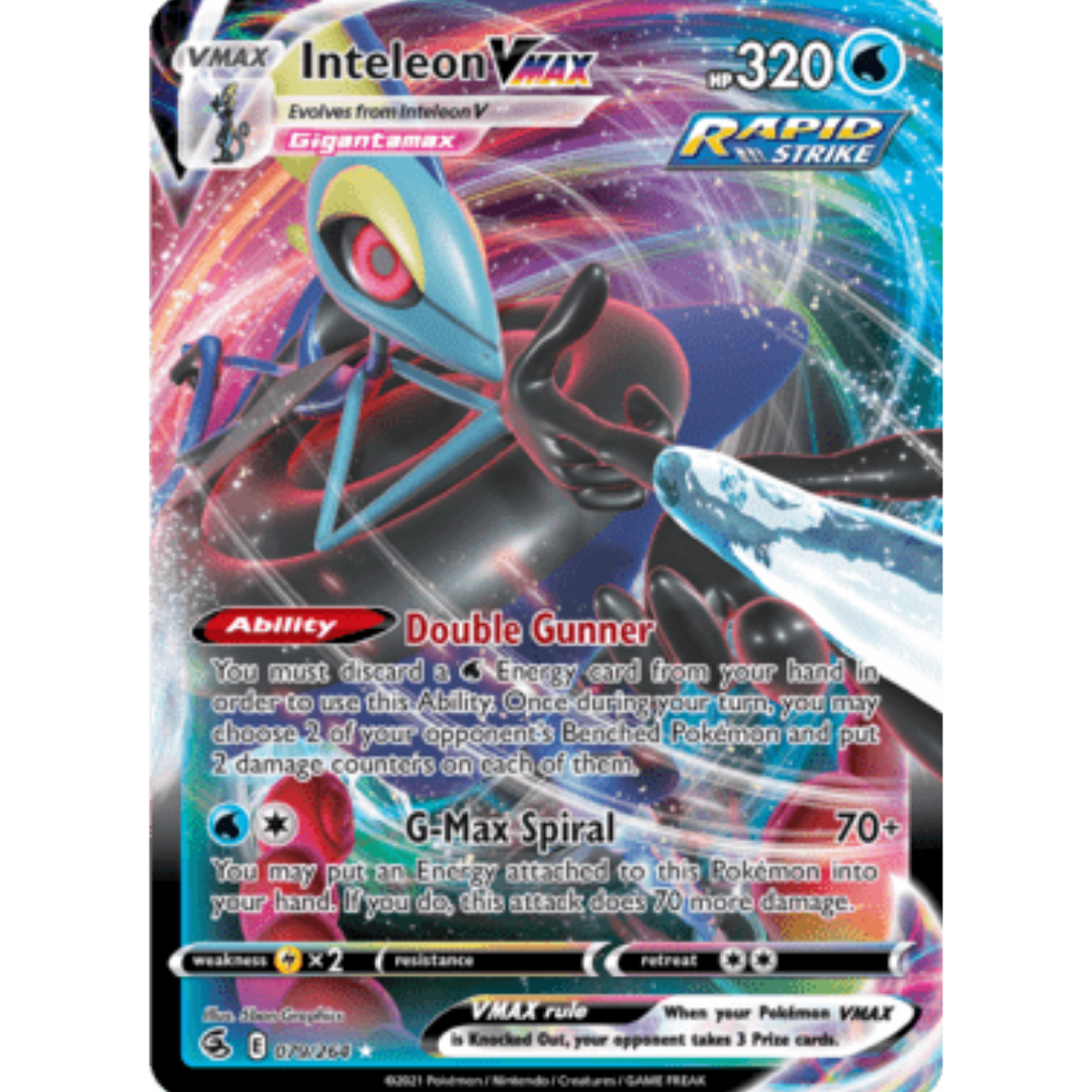 Inteleon VMAX 079 - Holofoil SWSH08 Fusion Strike - Ultra Rare