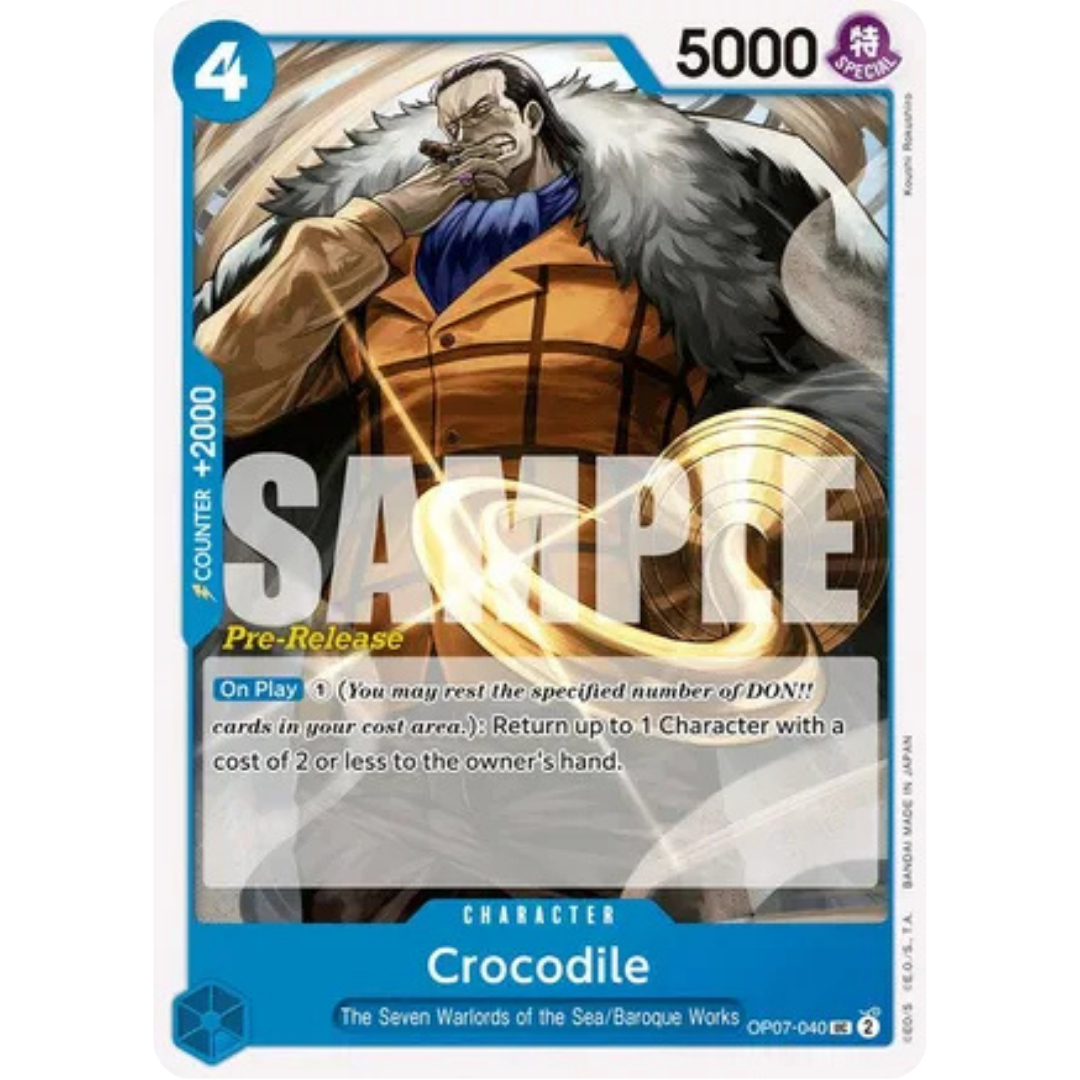 Crocodile (OP07-040) - 500 Years in the Future Pre-Release Cards