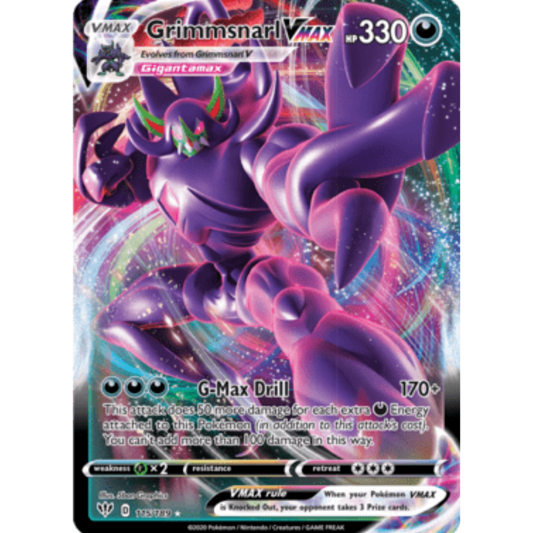 Grimmsnarl VMAX 115 - Holofoil SWSH03 Darkness Ablaze - Ultra Rare