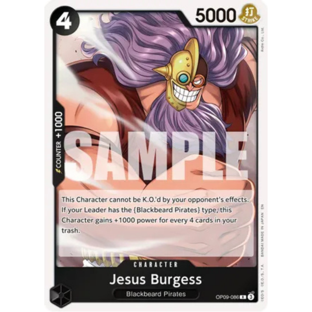 Jesus Burgess (Reprint) (OP09-086) - Premium Booster -The Best- Vol. 2 Foil
