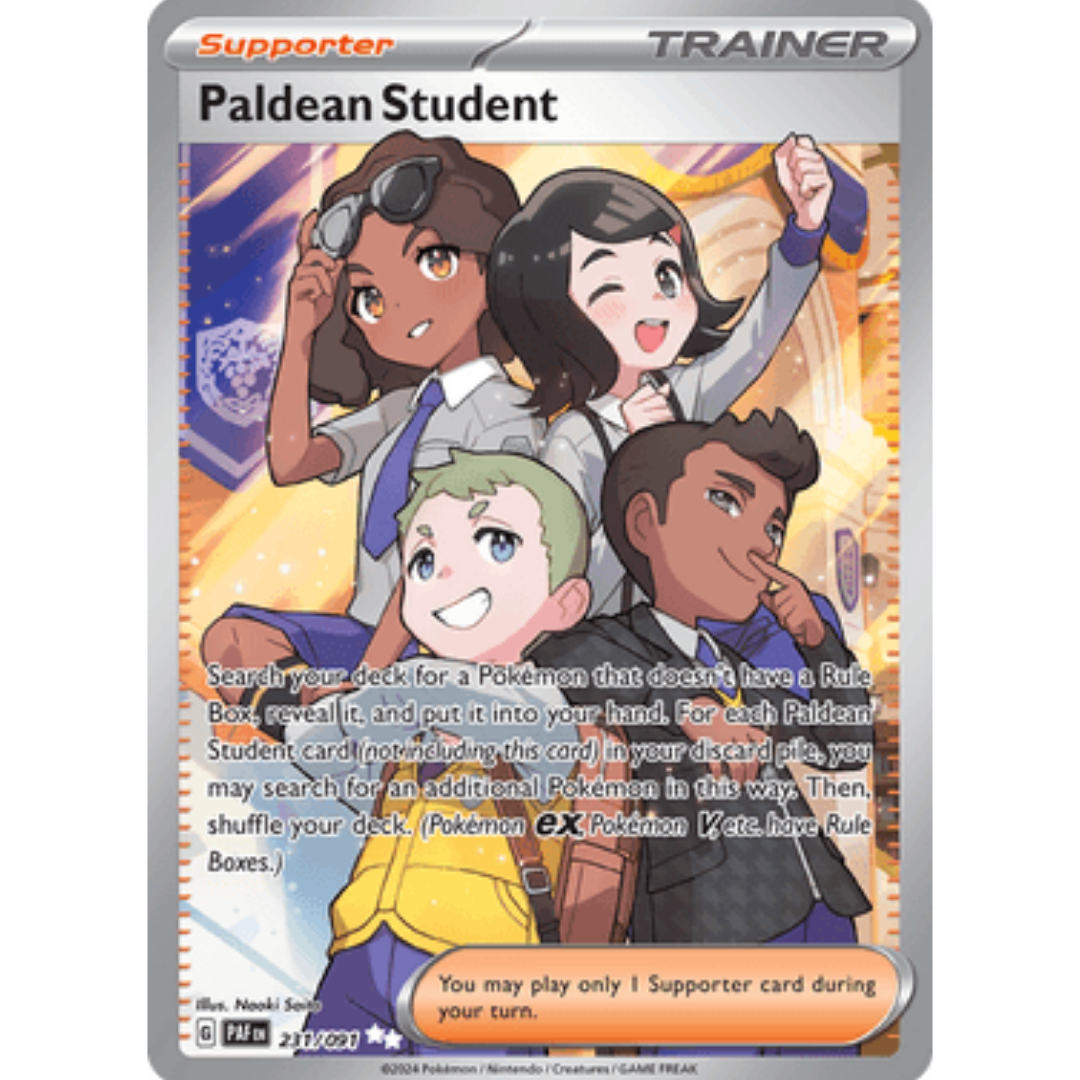 Paldean Student 231/091 - Holofoil SV Paldean Fates - Ultra Rare