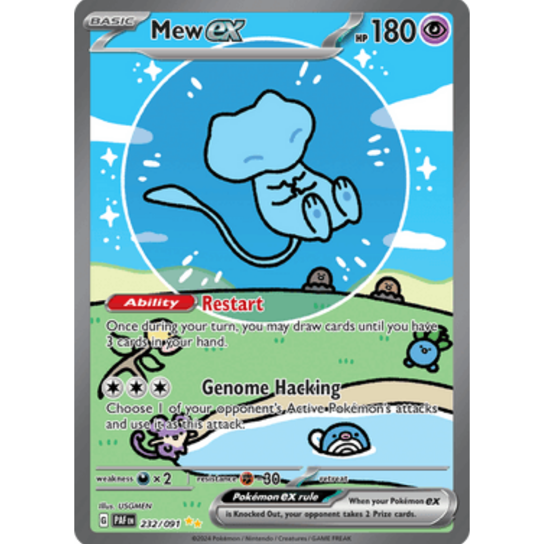 Mew ex 232/091 - Holofoil SV Paldean Fates - Special Illustration Rare