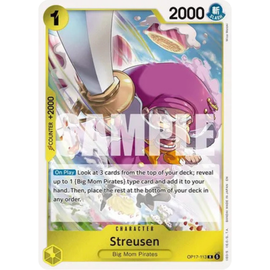 Streusen (113) (OP17-113) - The World's Strongest Warriors Foil