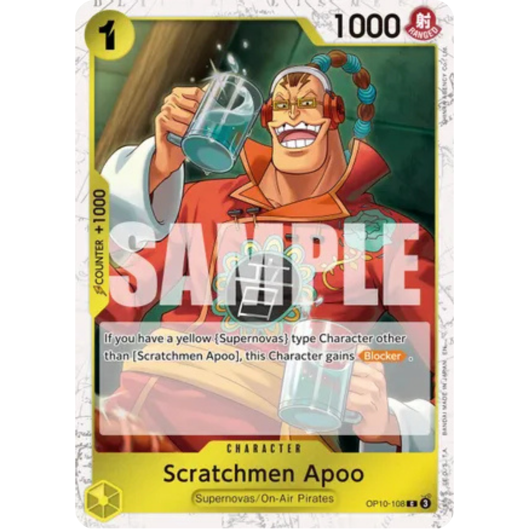 Scratchmen Apoo - OP10-108 (Pirate Foil) (OP10-108) - Premium Booster -The Best- Vol. 2 Foil