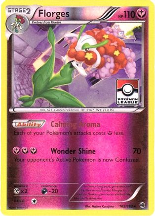 Florges 103/162 - Reverse Holofoil League & Championship Cards - Promo