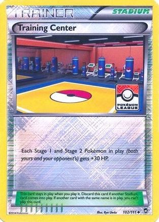 Training Center 102/111 - Reverse Holofoil League & Championship Cards - Promo