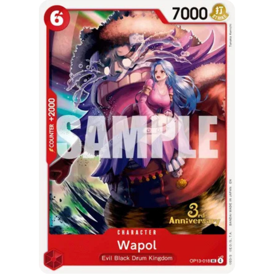 Wapol (OP13-018) - Carrying On His Will: 3rd Anniversary Tournament Cards