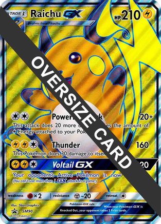 Raichu GX - SM90 - Holofoil Jumbo Cards - Promo