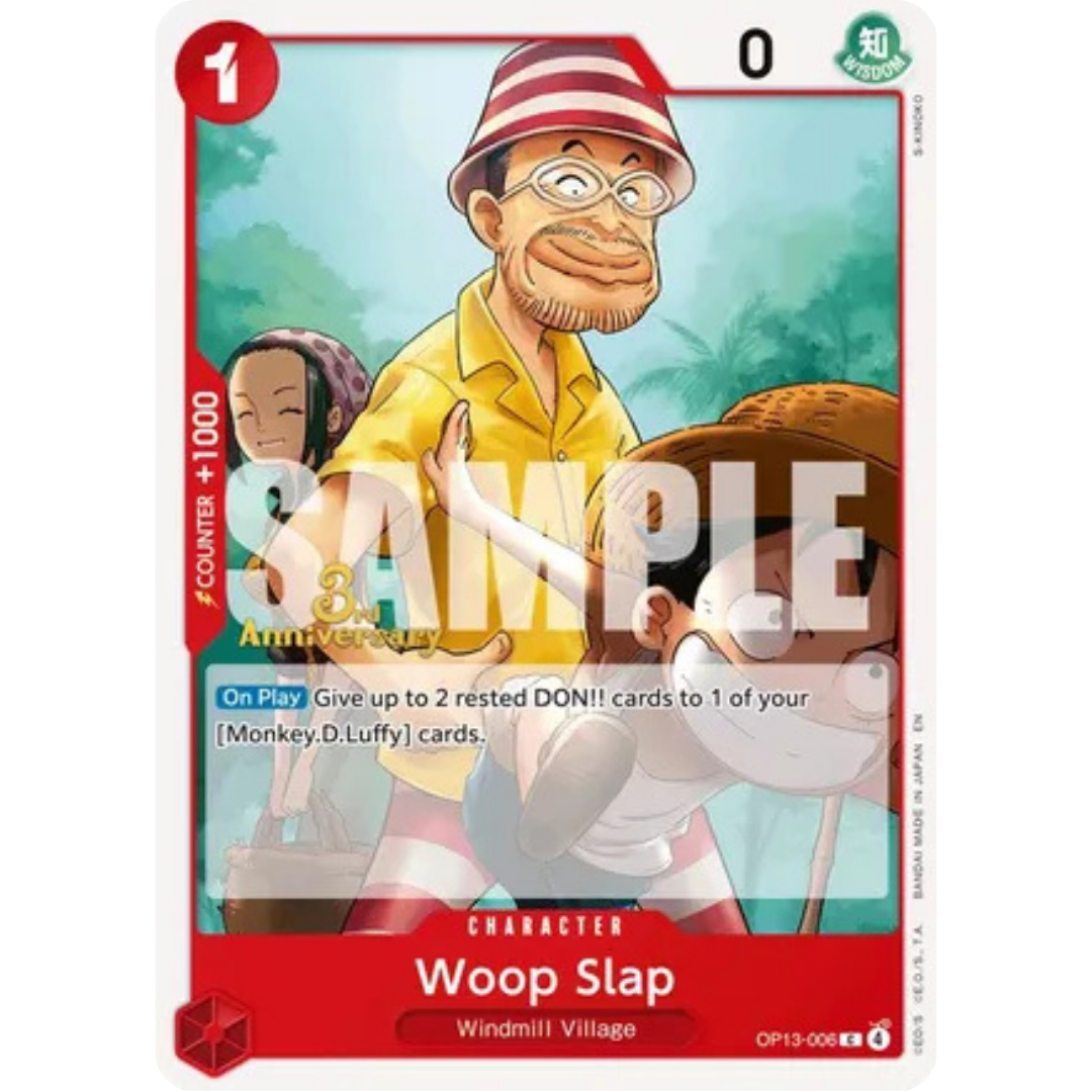 Woop Slap (OP13-006) - Carrying On His Will: 3rd Anniversary Tournament Cards