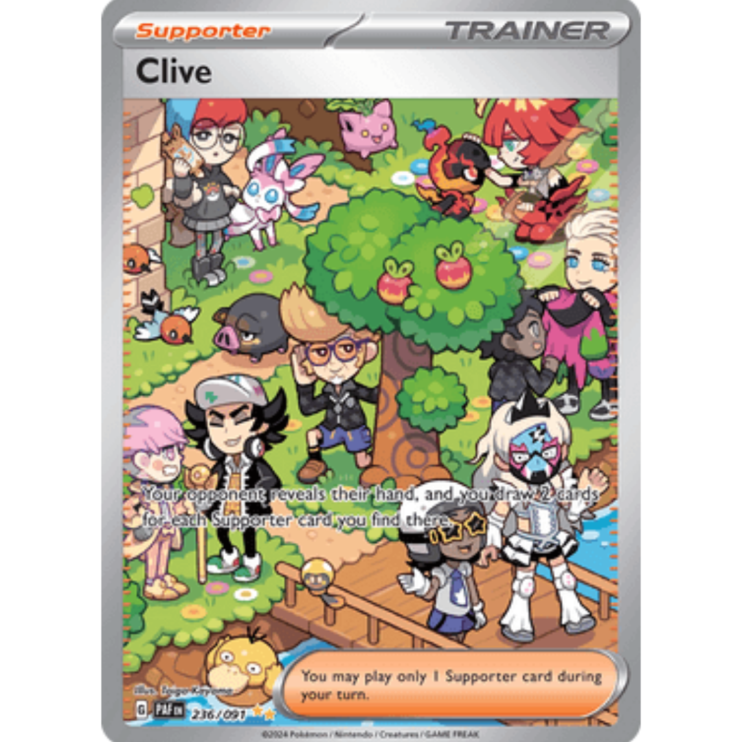 Clive 236/091 - Holofoil SV Paldean Fates - Special Illustration Rare