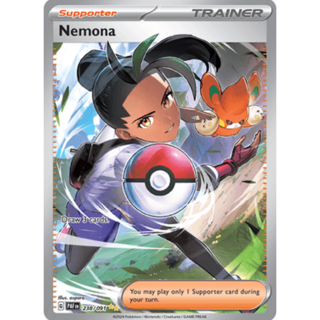 Nemona 238/091 - Holofoil SV Paldean Fates - Special Illustration Rare