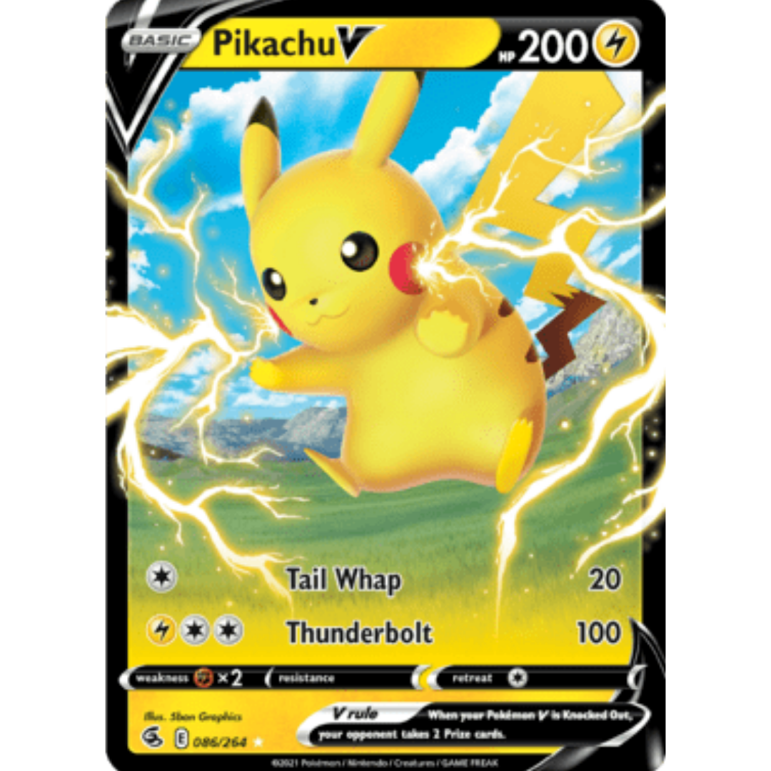 Pikachu V 086 - Holofoil SWSH08 Fusion Strike - Ultra Rare