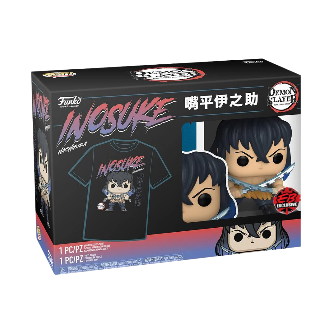 Demon Slayer: Inosuke Hashibira (EB Games Exclusive) T-Shirt Bundle Size Medium