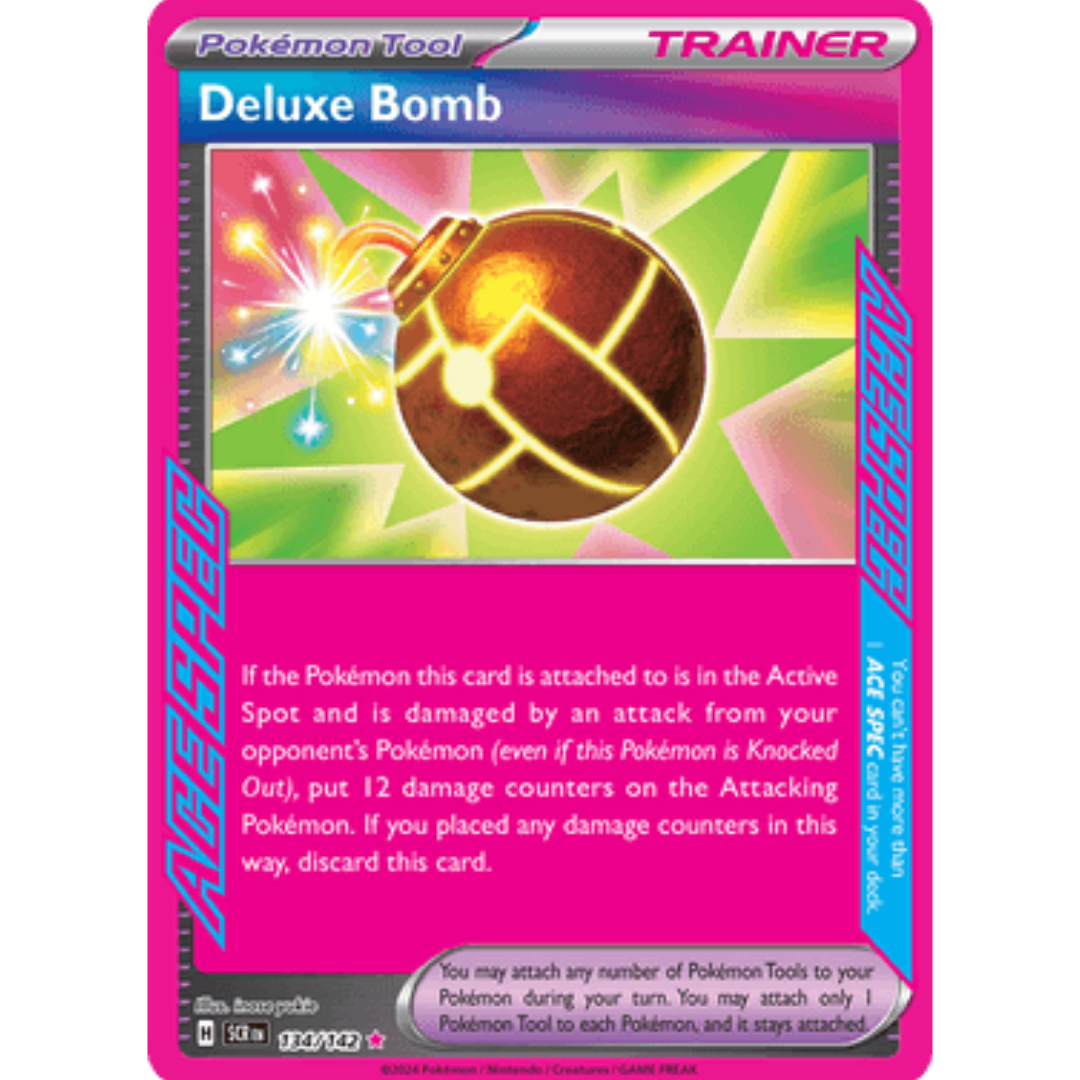 Deluxe Bomb 134/142 - Holofoil SV07 Stellar Crown - ACE SPEC Rare