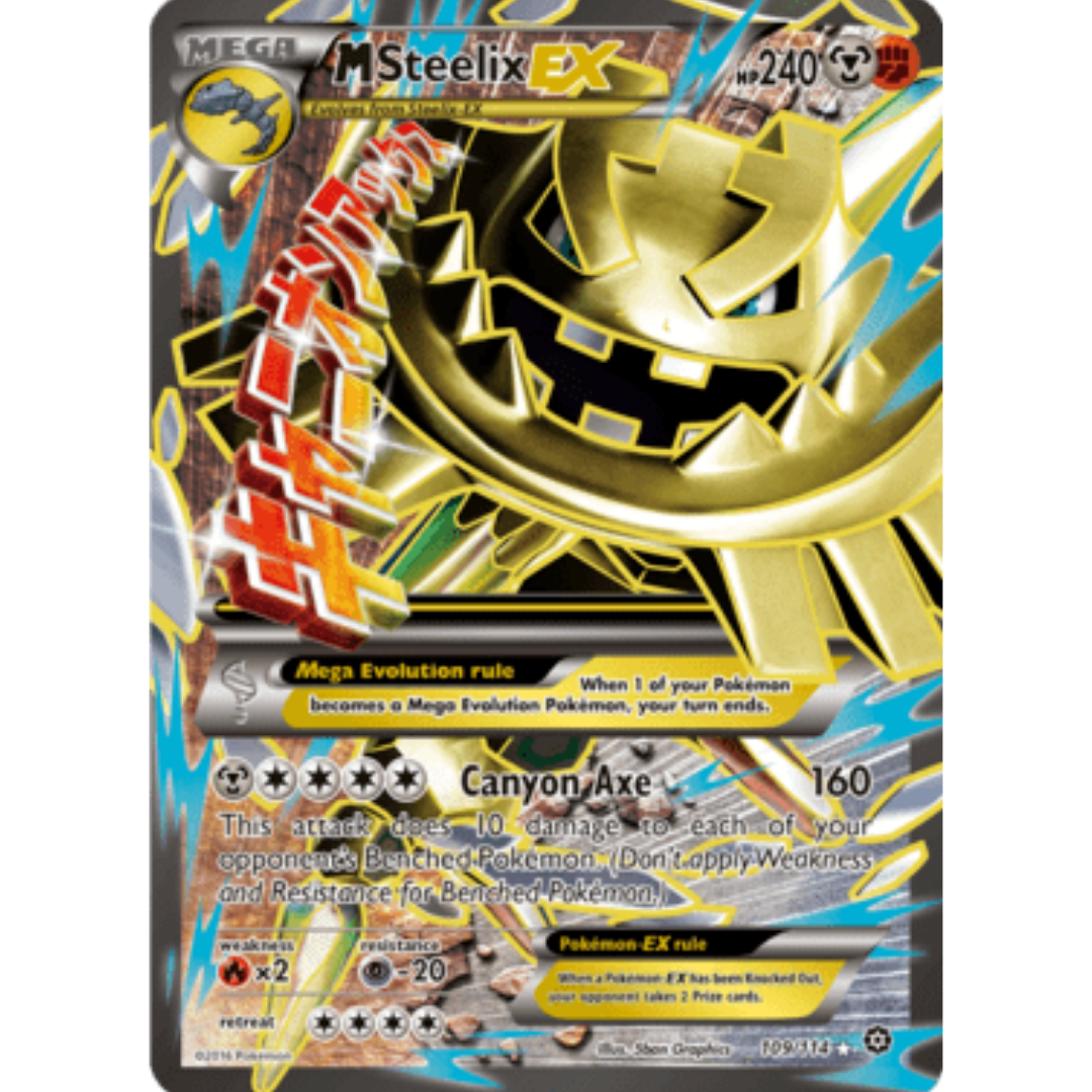 M Steelix EX (Full Art) 109/114 - Holofoil XY Steam Siege - Ultra Rare