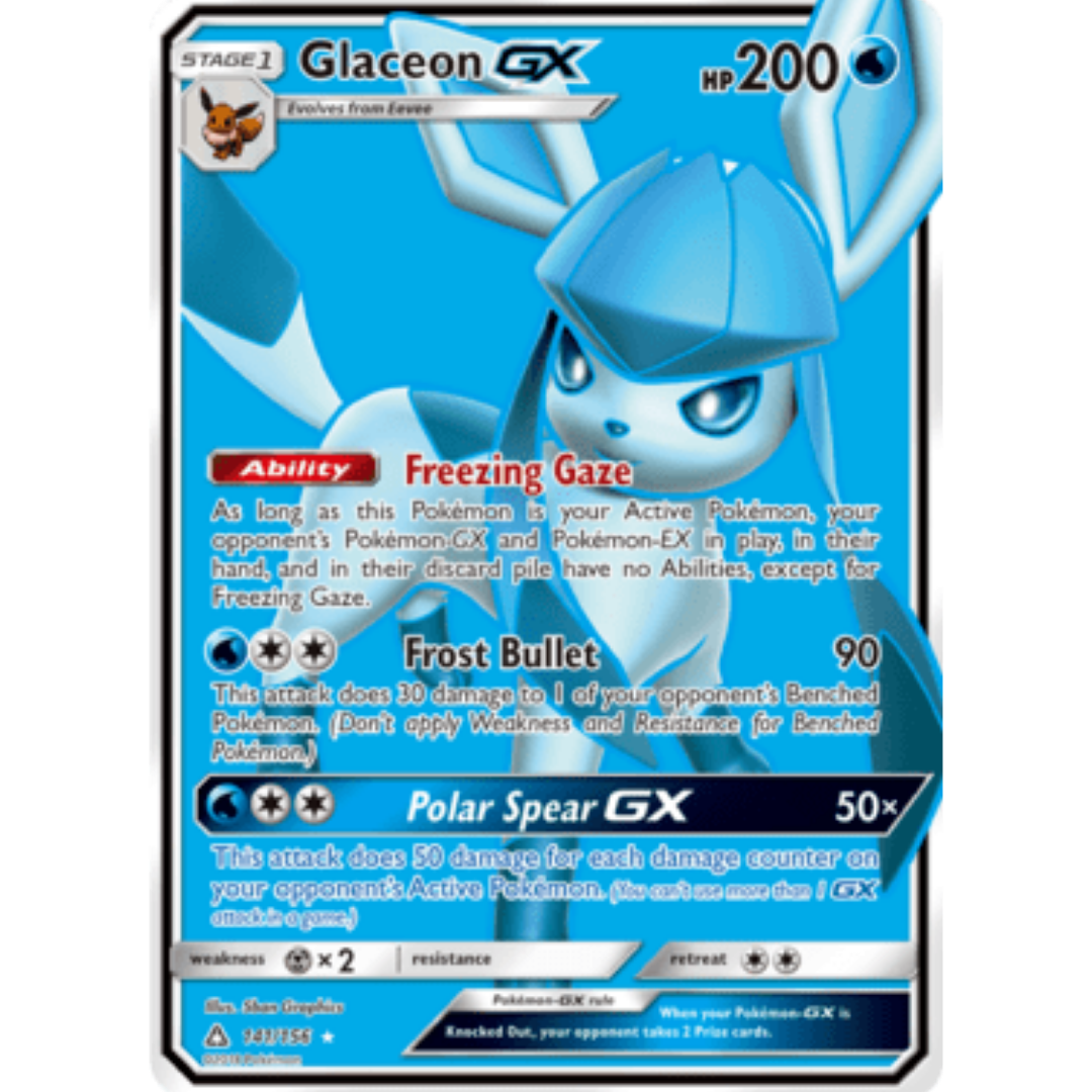 Glaceon GX (Full Art) - Holofoil SM Ultra Prism - Ultra Rare