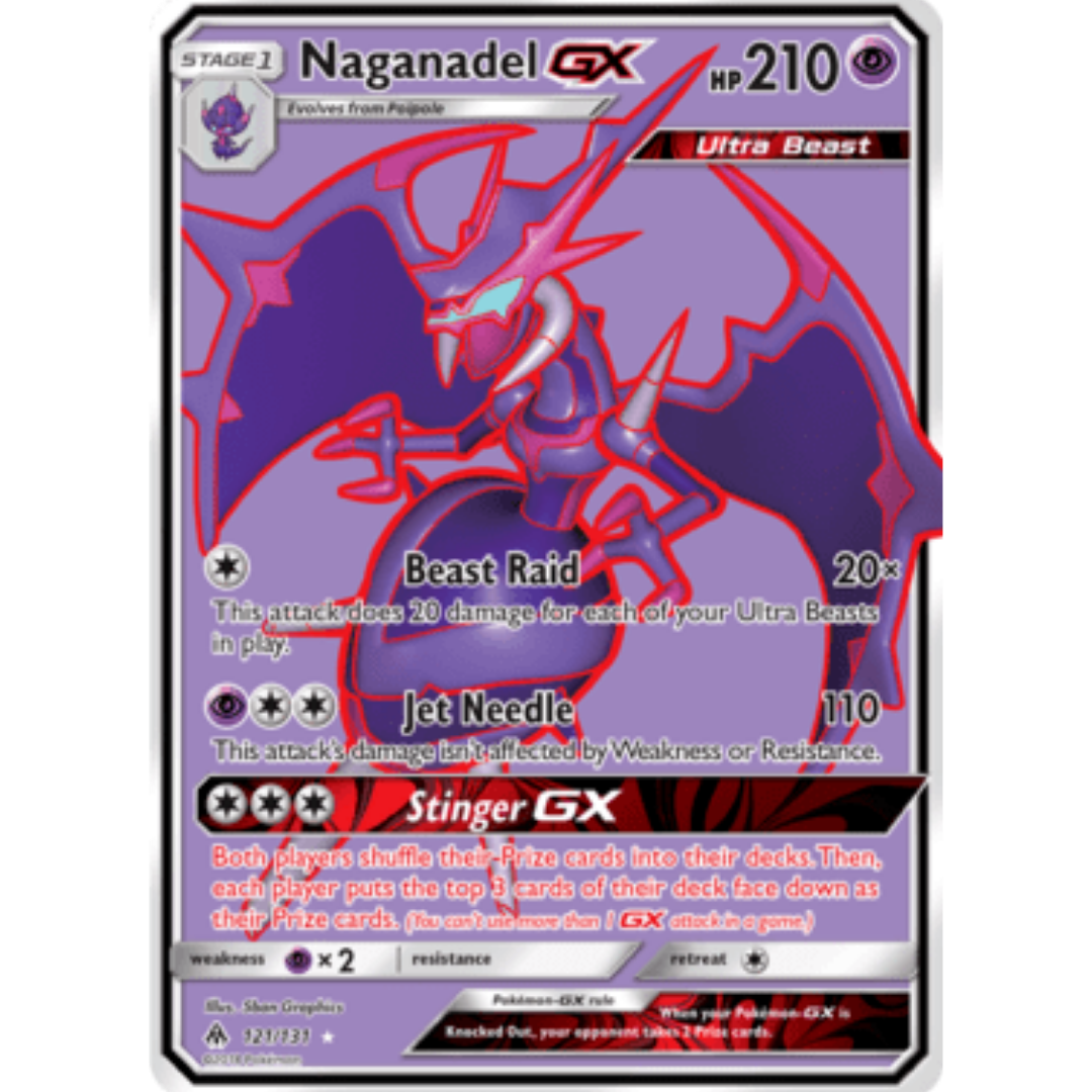 Naganadel GX (Full Art) - Holofoil SM Forbidden Light - Ultra Rare