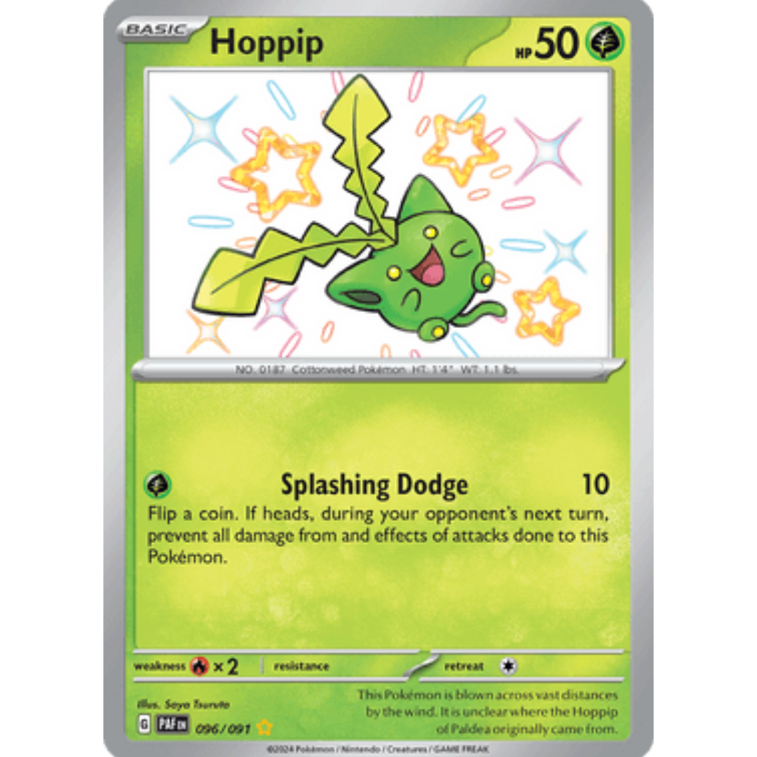 Hoppip 096 - Holofoil SV Paldean Fates - Shiny Rare