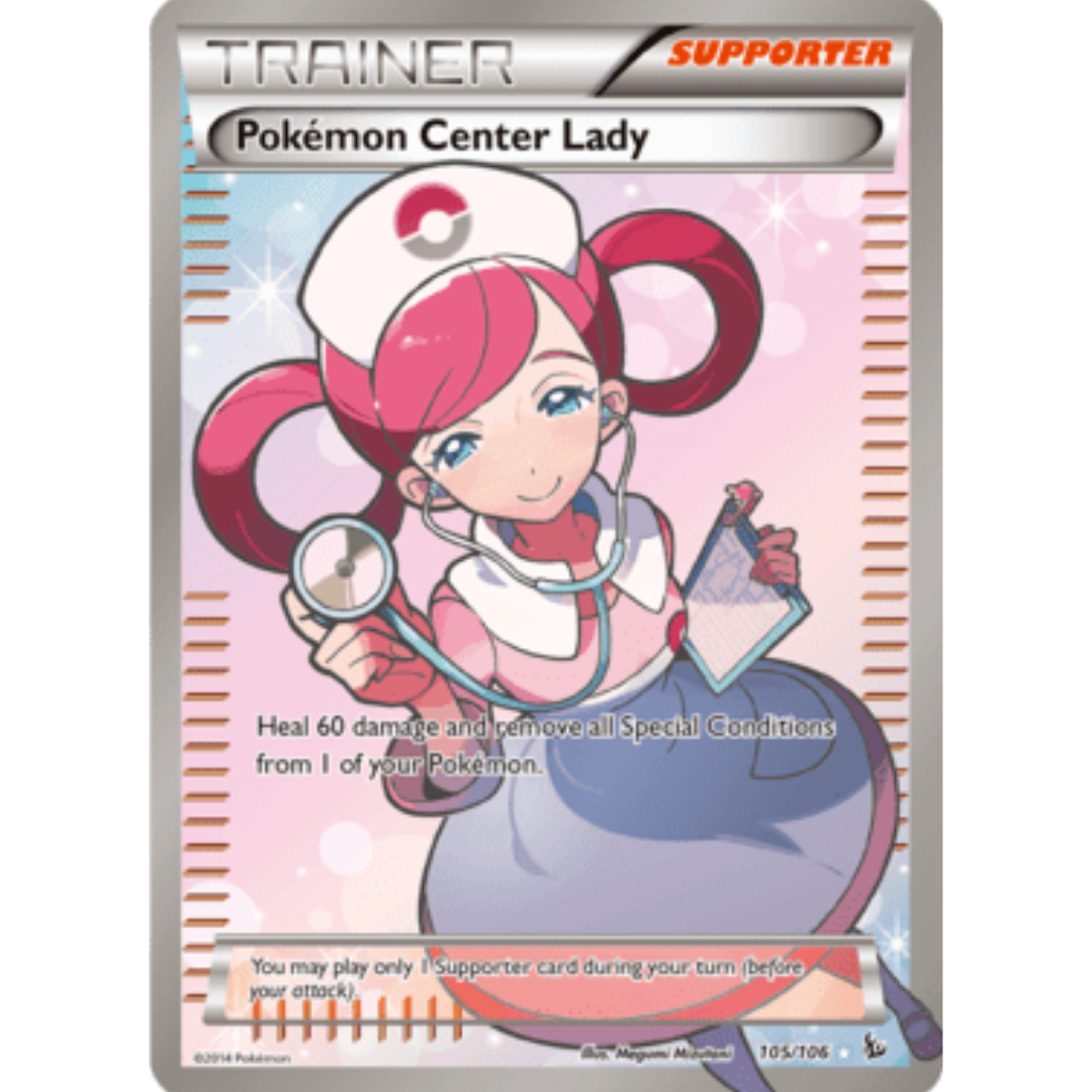 Pokemon Center Lady (105 Full Art) 105/106 - Holofoil XY Flashfire - Ultra Rare