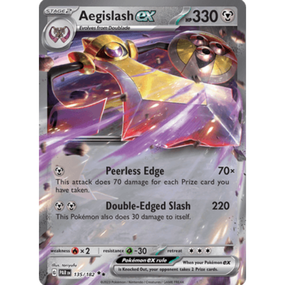 Aegislash ex 135 - Holofoil SV04 Paradox Rift - Double Rare