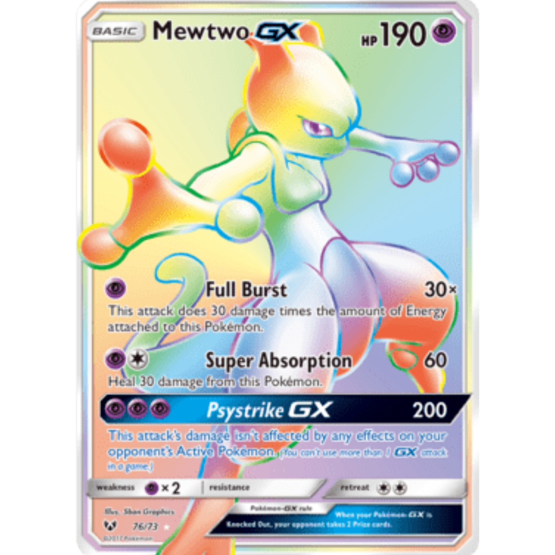 Mewtwo GX (Secret) - Holofoil Shining Legends - Secret Rare