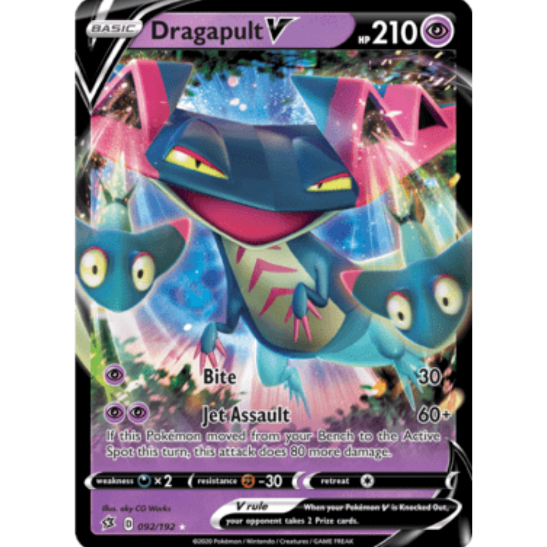 Dragapult V 092 - Holofoil SWSH02 Rebel Clash - Ultra Rare