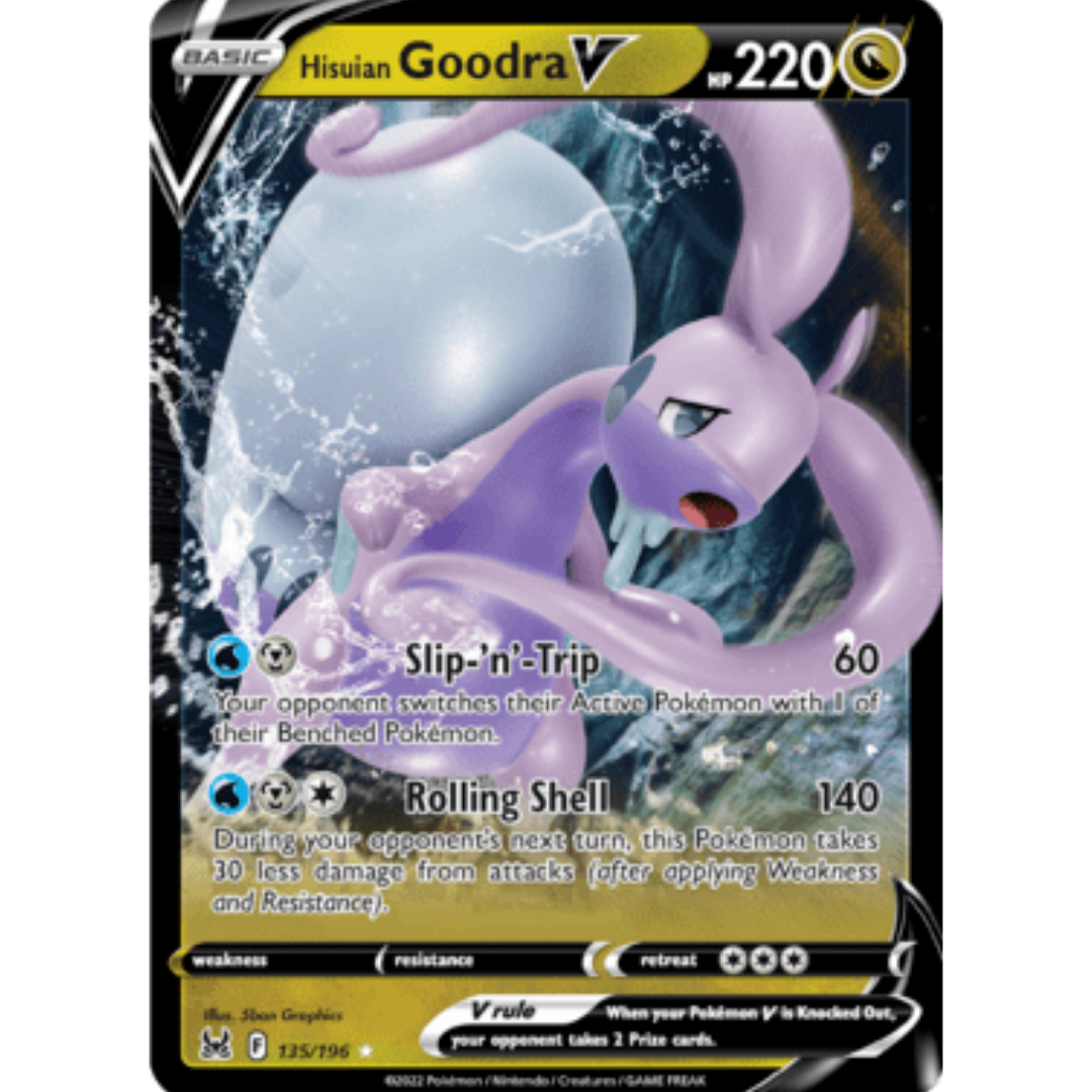 Hisuian Goodra V 135 - Holofoil SWSH11 Lost Origin - Ultra Rare