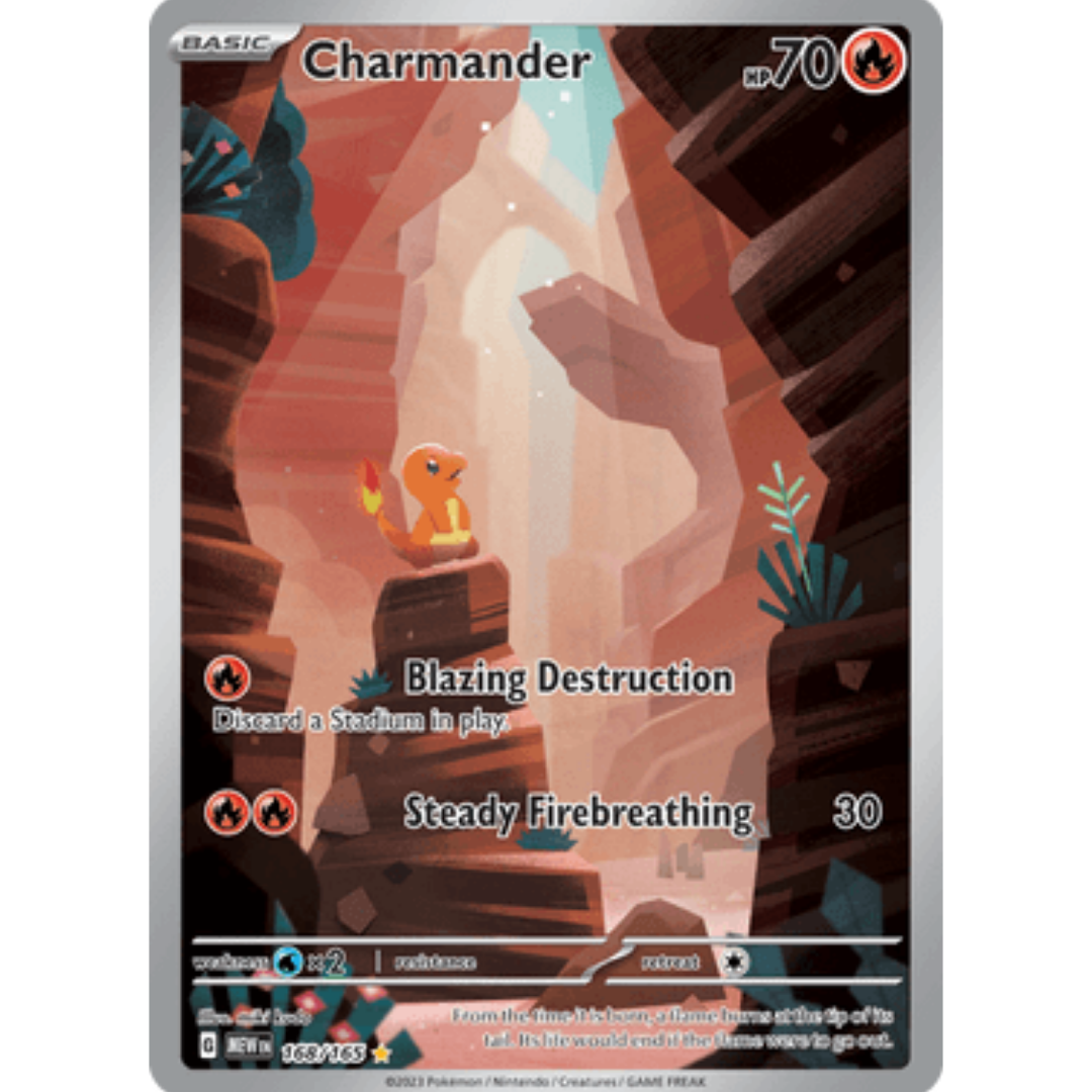 Charmander 168/165 - Holofoil SV Scarlet & Violet 151 - Illustration Rare