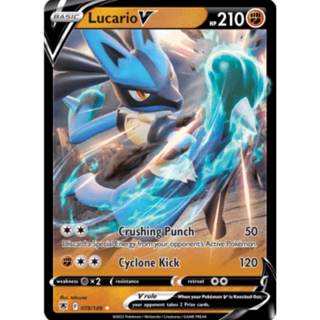 Lucario V 078 - Holofoil SWSH10 Astral Radiance - Ultra Rare