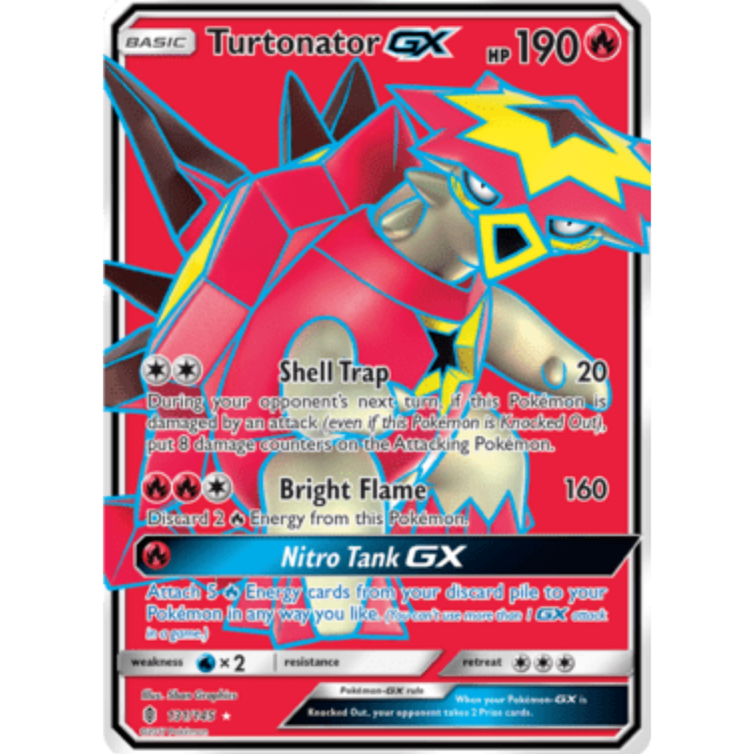 Turtonator GX (Full Art)/145 - Holofoil SM Guardians Rising - Ultra Rare