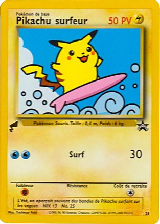 Pikachu (Surfing) 028 Pikachu World Collection Promos - Promo