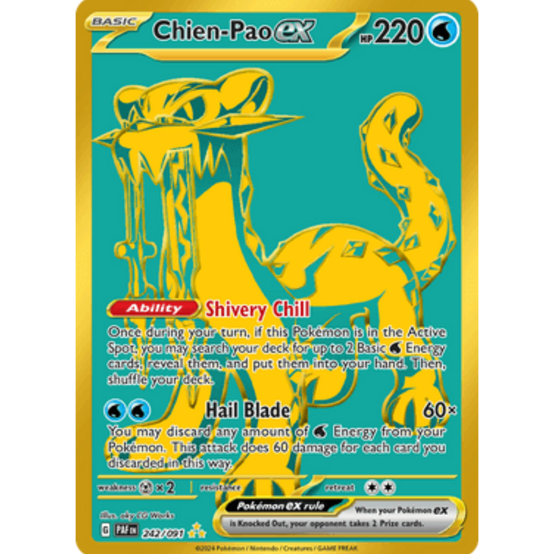 Chien-Pao ex 242 - Holofoil SV Paldean Fates - Hyper Rare