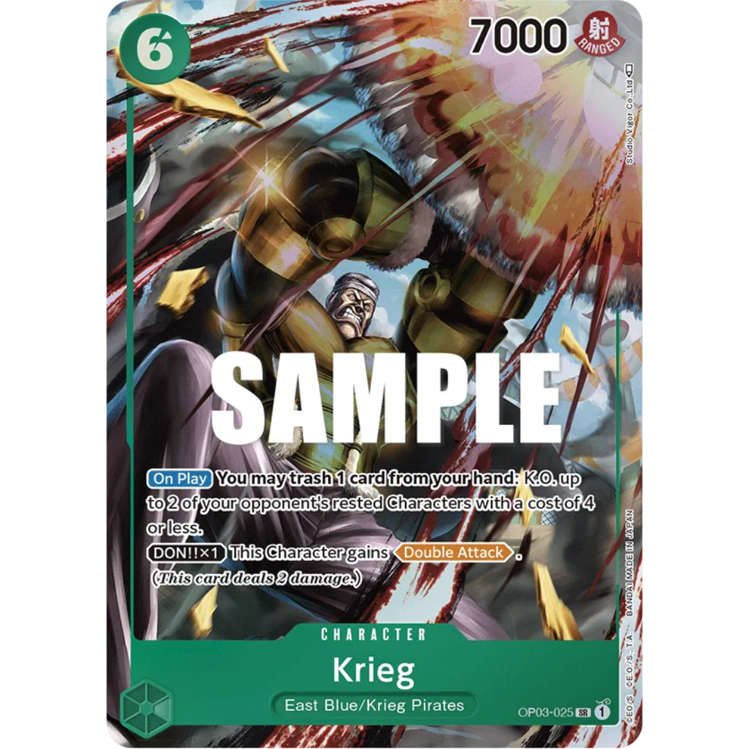 Krieg (Alternate Art) (OP03-025) - Pillars of Strength Foil