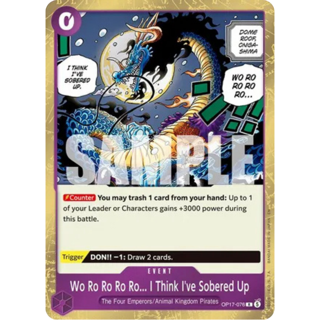 Wo Ro Ro Ro Ro... I Think I've Sobered Up (OP17-076) - The World's Strongest Warriors Foil