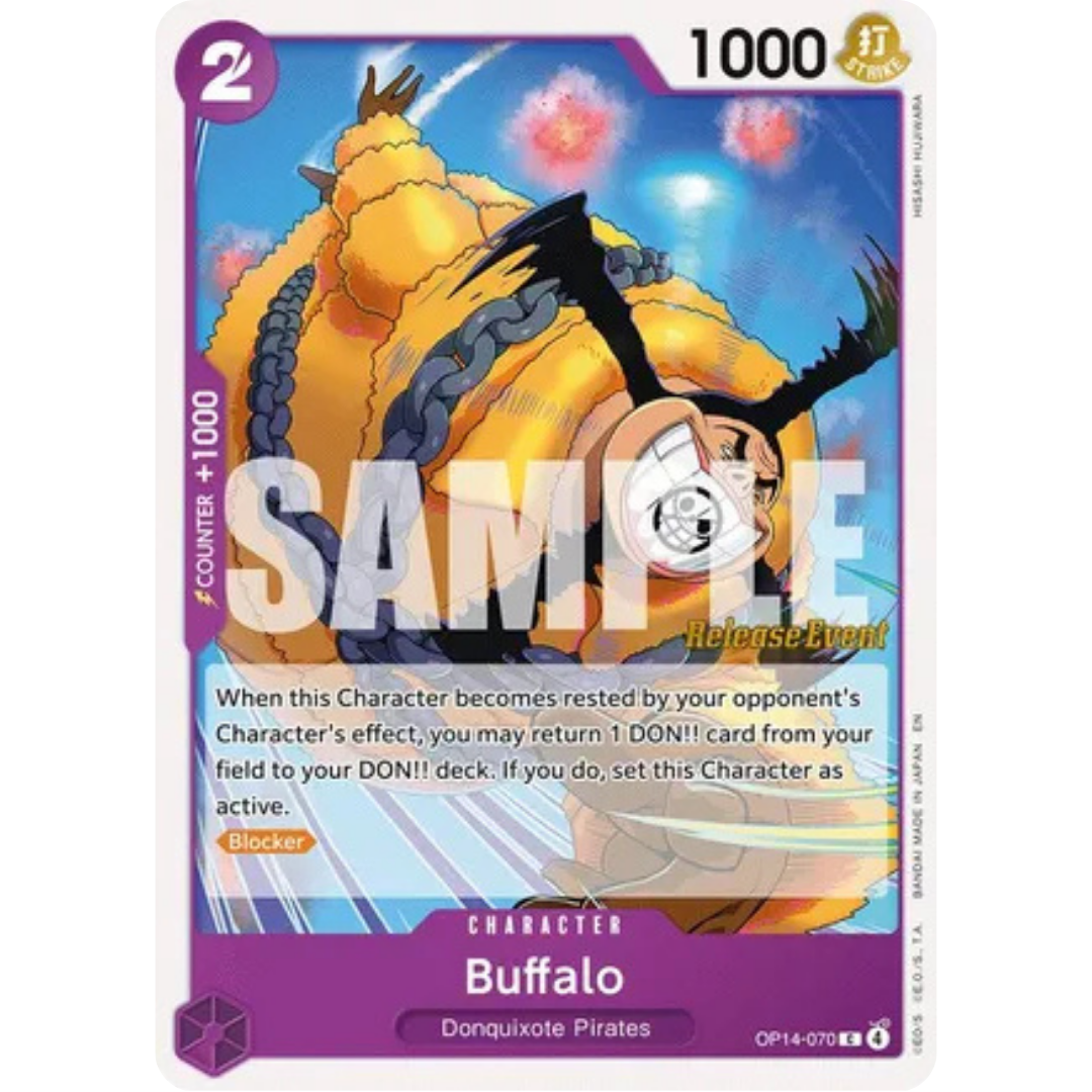 Buffalo (OP14-070) - The Azure Sea's Seven Release Event Cards