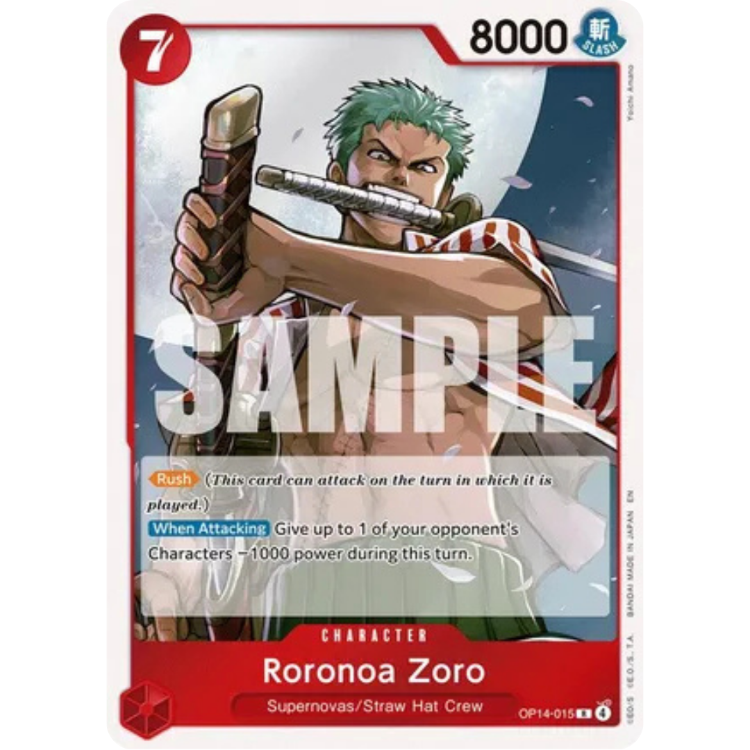 Roronoa Zoro - OP14-015 (OP14-015) - The Azure Sea's Seven Foil