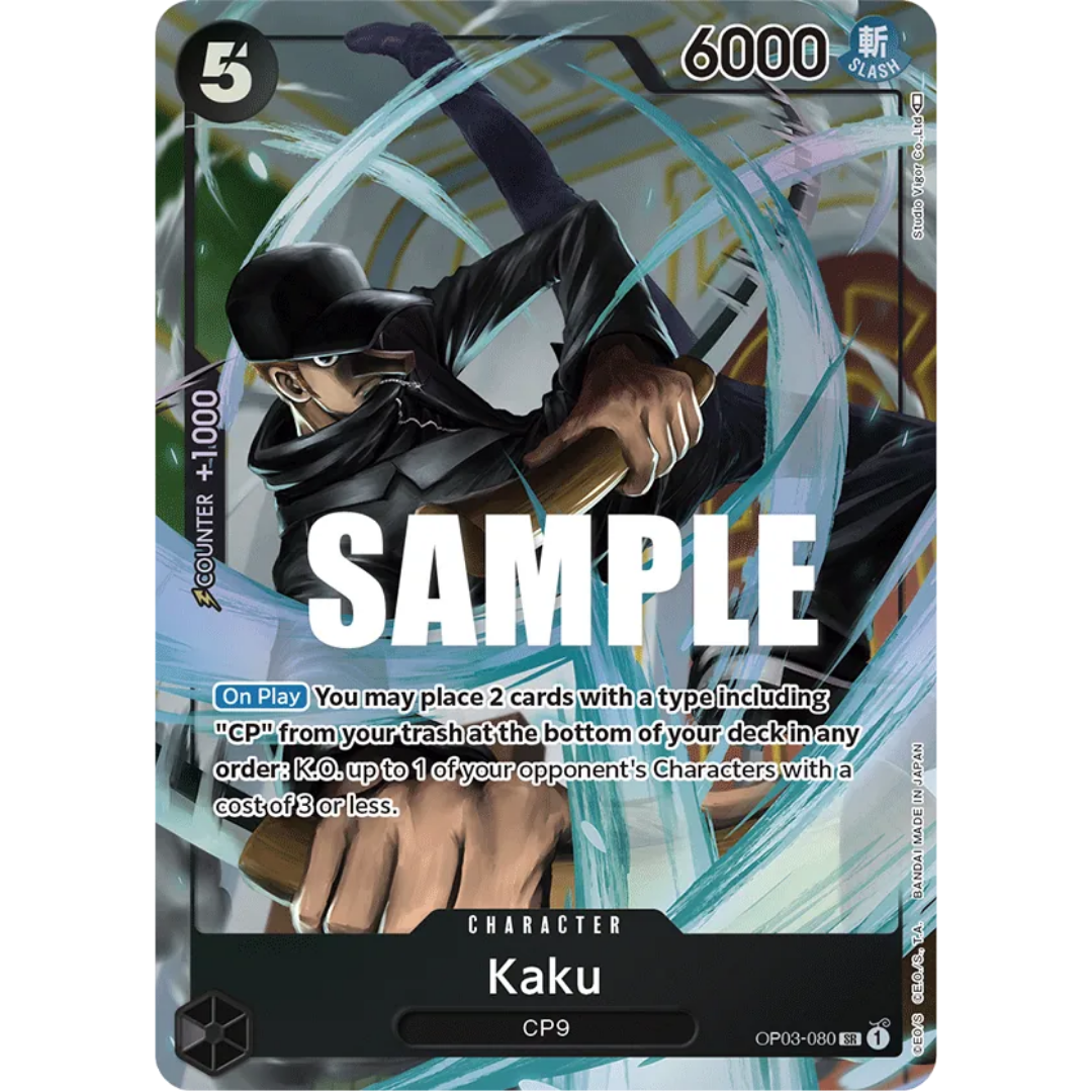 Kaku (080) (Alternate Art) (OP03-080) - Pillars of Strength Foil