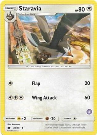 Staravia (4) SM Trainer Kit Alolan Sandslash & Alolan Ninetales - Uncommon