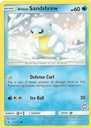 Alolan Sandshrew (29) SM Trainer Kit Alolan Sandslash & Alolan Ninetales - Common