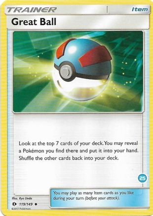 Great Ball (25) (Alolan Ninetales Half-Deck) SM Trainer Kit Alolan Sandslash & Alolan Ninetales - Uncommon