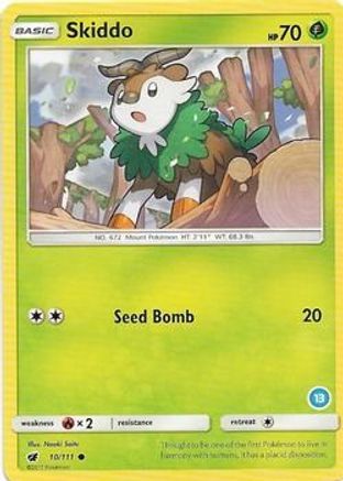 Skiddo (13) SM Trainer Kit Alolan Sandslash & Alolan Ninetales - Common
