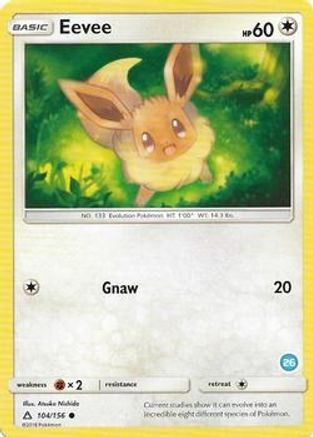Eevee (26) SM Trainer Kit Alolan Sandslash & Alolan Ninetales - Common