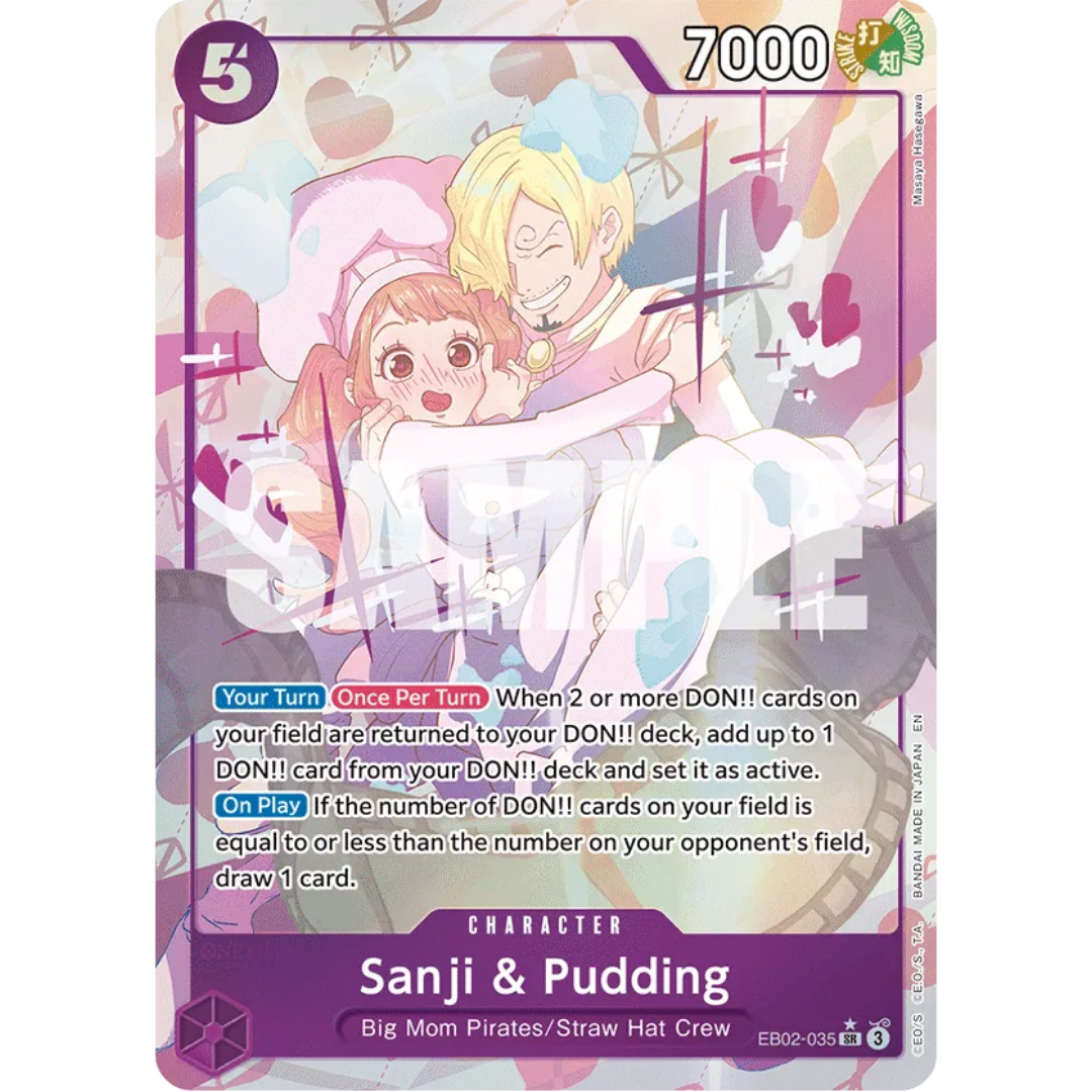 Sanji & Pudding (Alternate Art) (EB02-035) - Extra Booster: Anime 25th Collection Foil