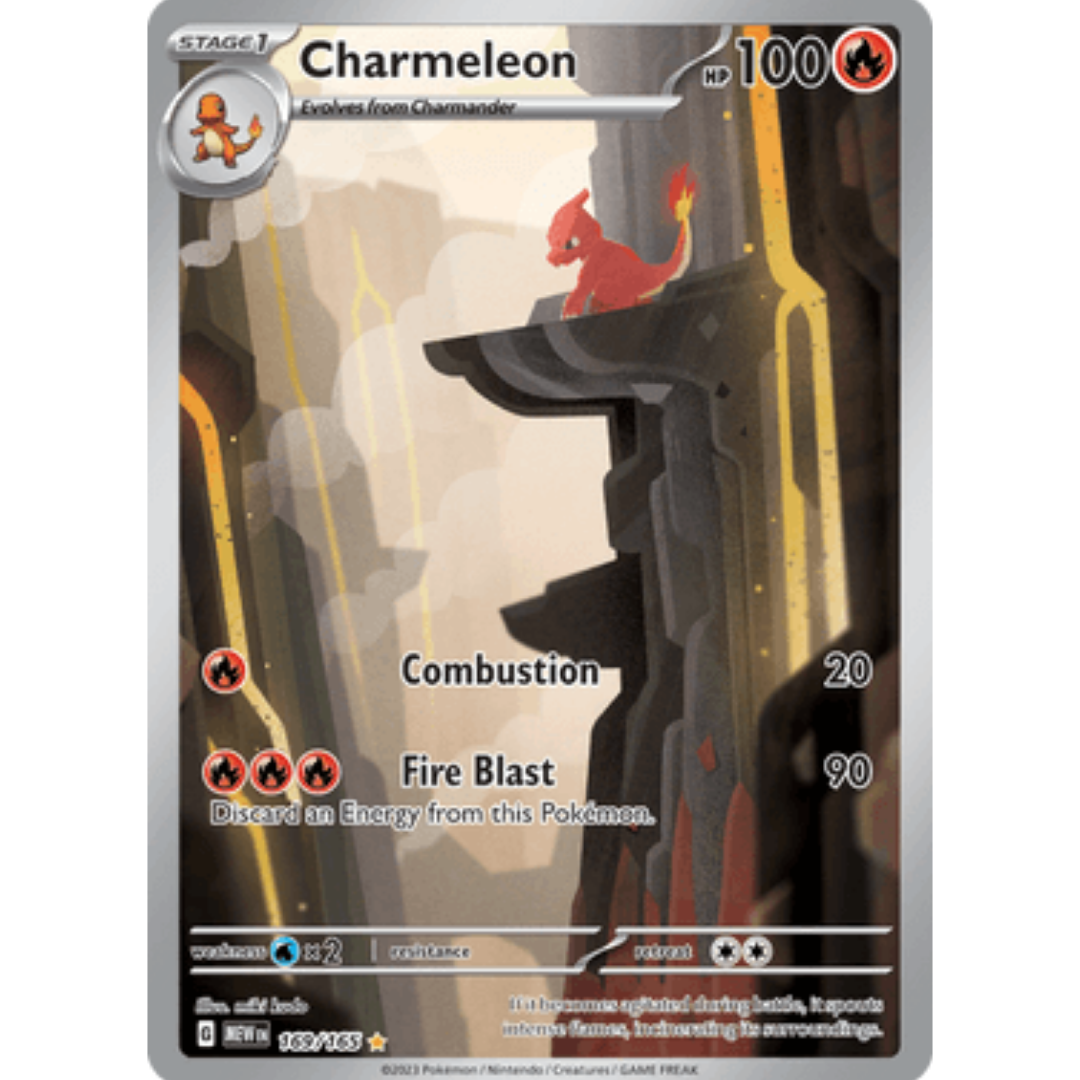Charmeleon 169/165 - Holofoil SV Scarlet & Violet 151 - Illustration Rare