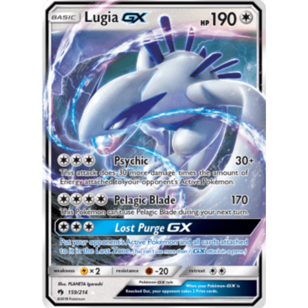 Lugia GX 159 - Holofoil SM Lost Thunder - Ultra Rare